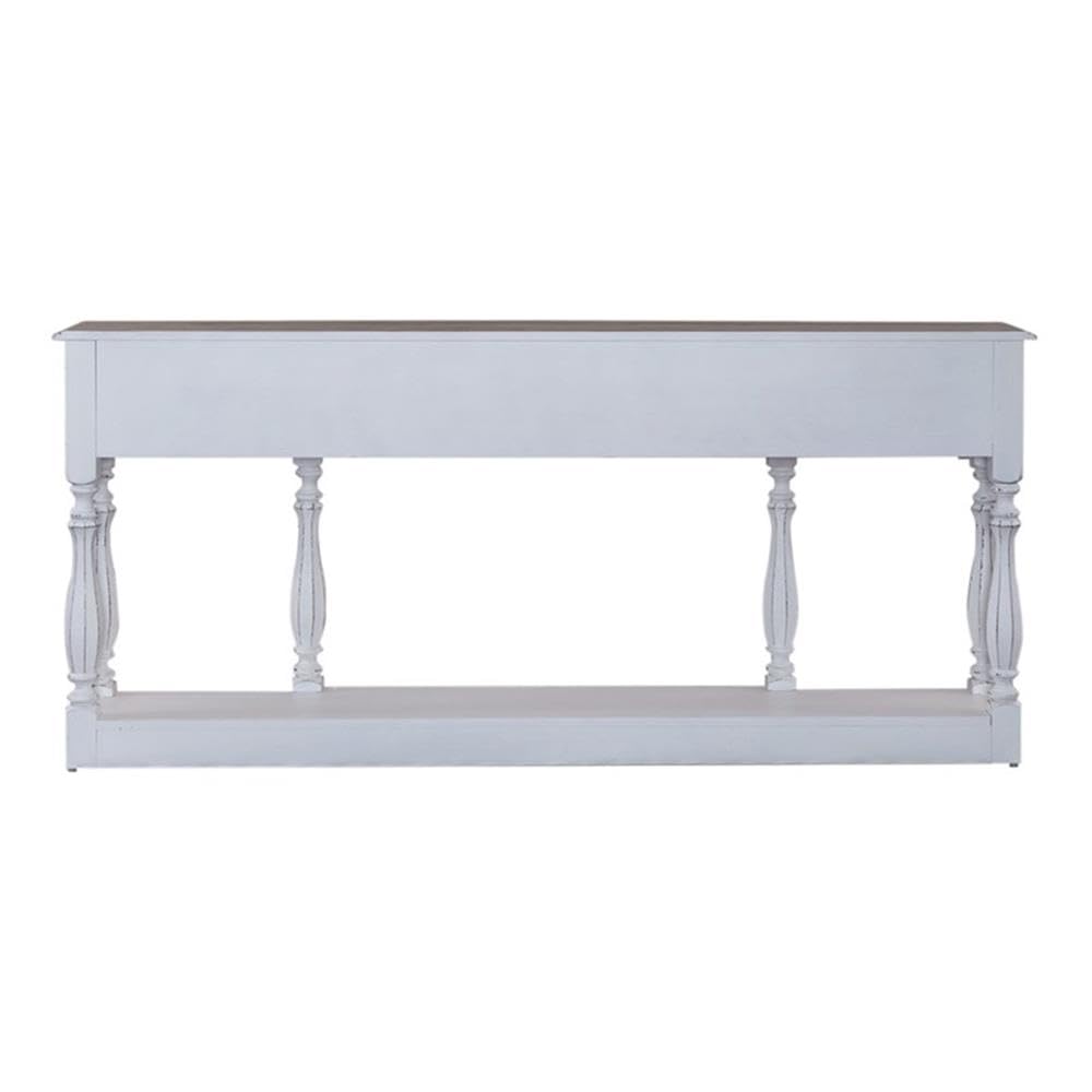 72-Inch Console Table with 3 Drawers and Bottom Shelf J969