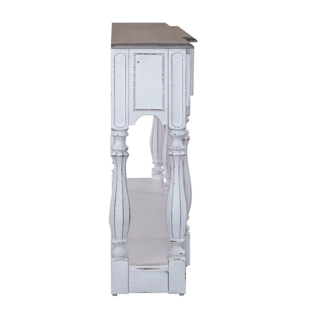 72-Inch Console Table with 3 Drawers and Bottom Shelf J969
