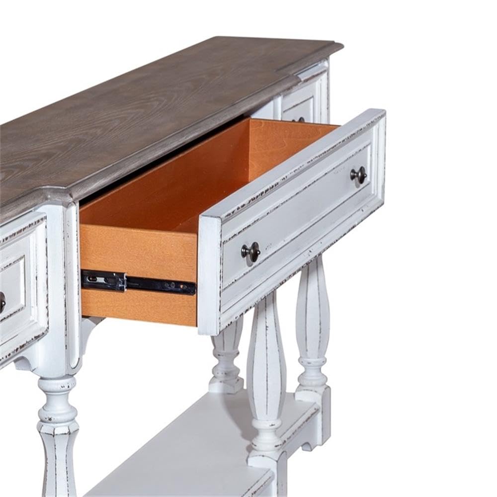 72-Inch Console Table with 3 Drawers and Bottom Shelf J969