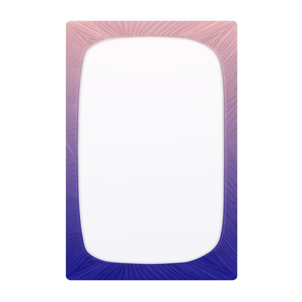 Dark Blue Pink Fitted Crib Sheet Microfiber Z868