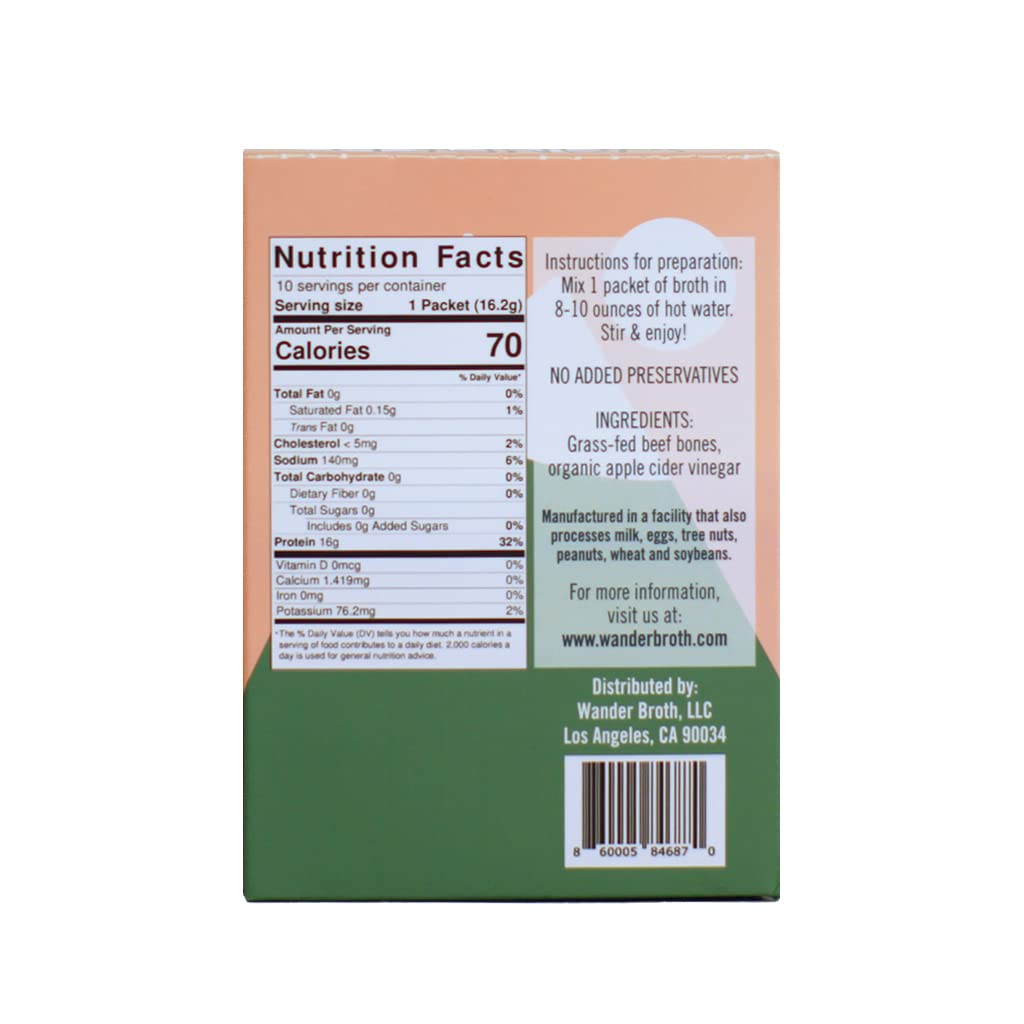 Freeze-Dried Grass-Fed Beef Bone Broth 10 Pack W711