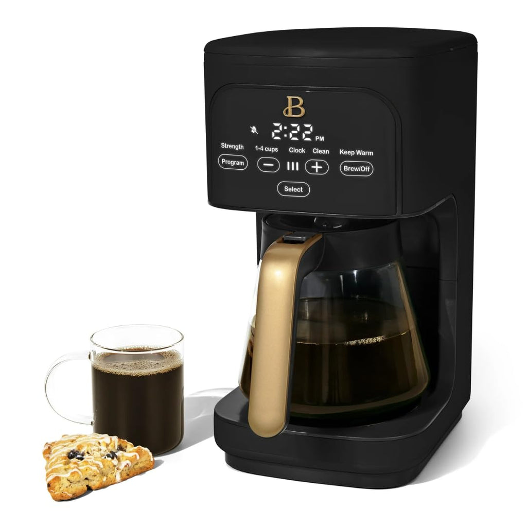 12 Cup Programmable Coffee Maker with Glass Carafe and Reusable Filter E259852