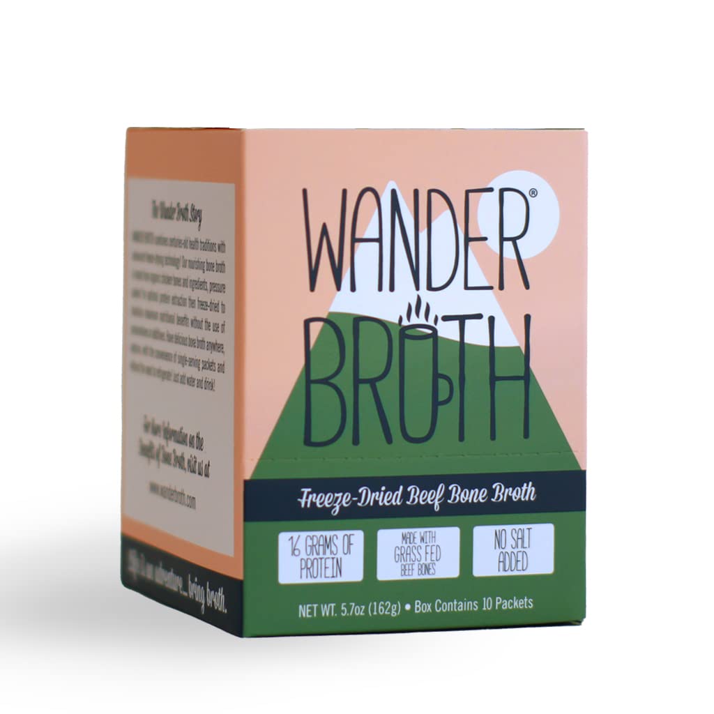 Freeze-Dried Grass-Fed Beef Bone Broth 10 Pack W711
