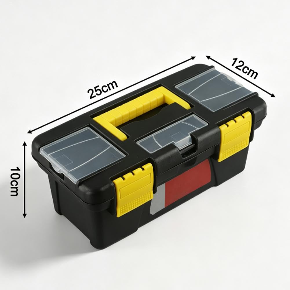 10-Inch Two-Layer Plastic Toolbox with Reinforced Handle C78194