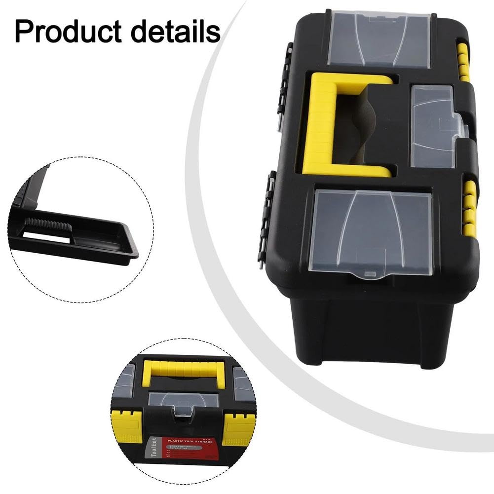 10-Inch Two-Layer Plastic Toolbox with Reinforced Handle C78194