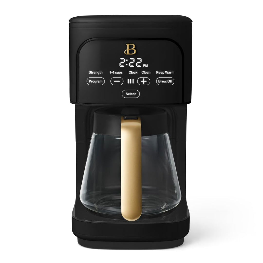 12 Cup Programmable Coffee Maker with Glass Carafe and Reusable Filter E259852