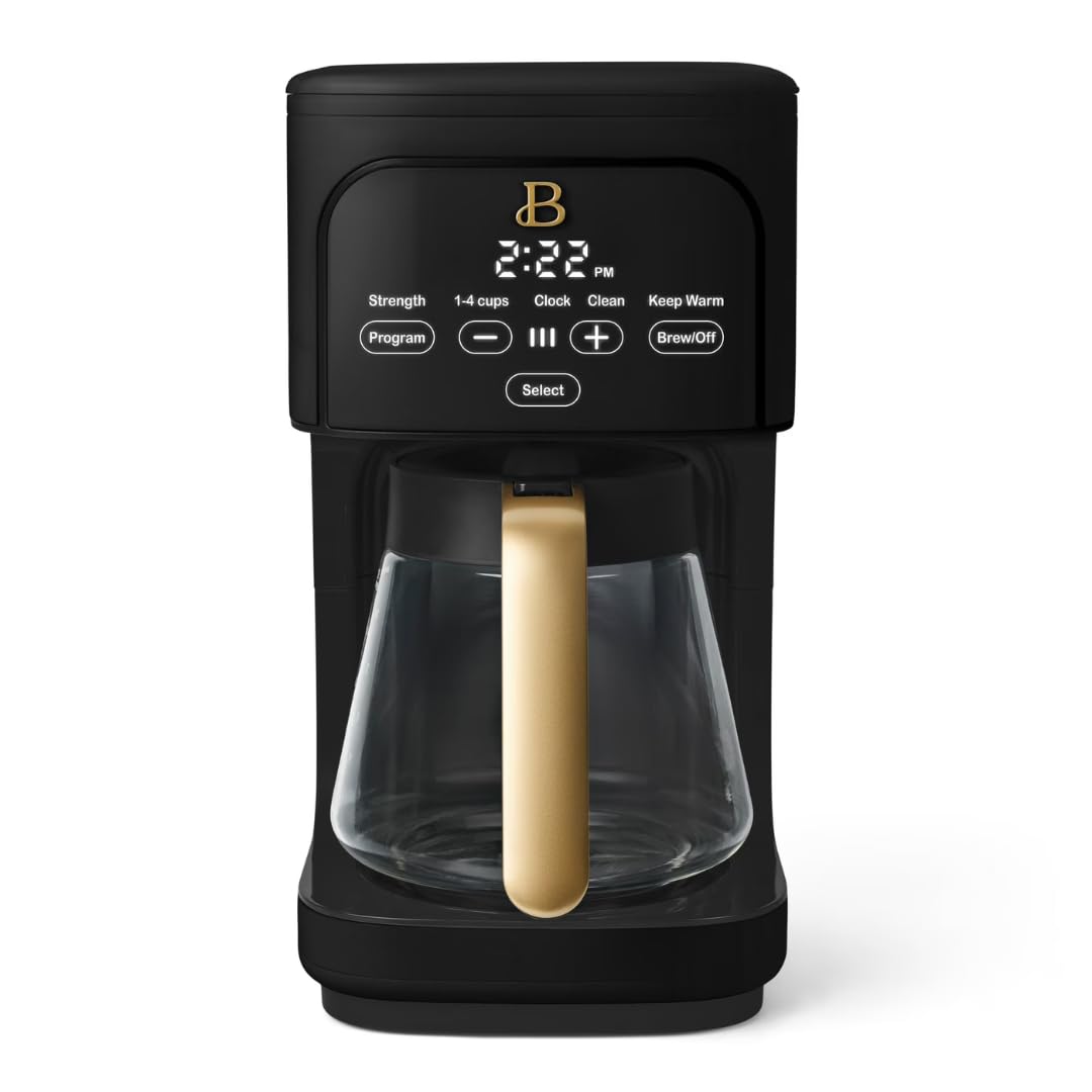 12 Cup Programmable Coffee Maker with Glass Carafe and Reusable Filter E259852