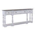 72-Inch Console Table with 3 Drawers and Bottom Shelf J969