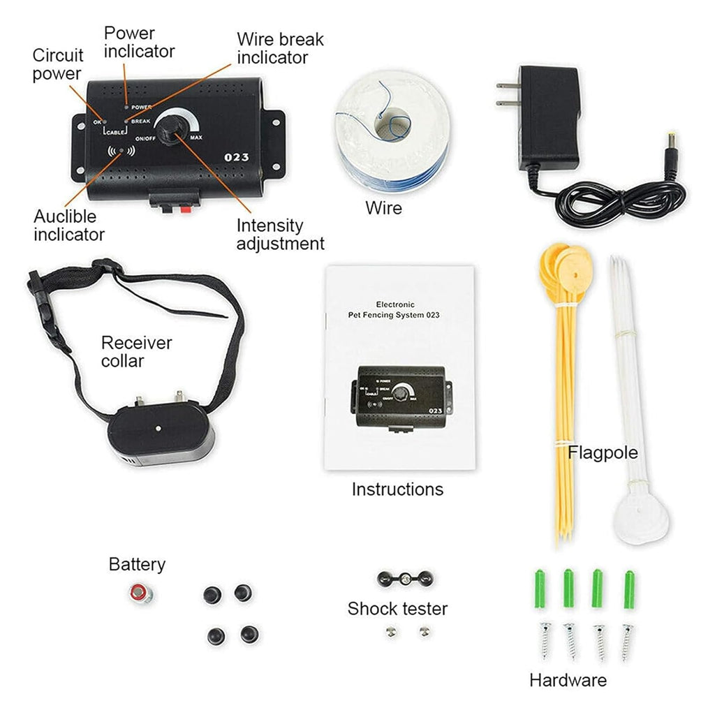 Electric In-ground Dog Fence with Waterproof Collar W6287