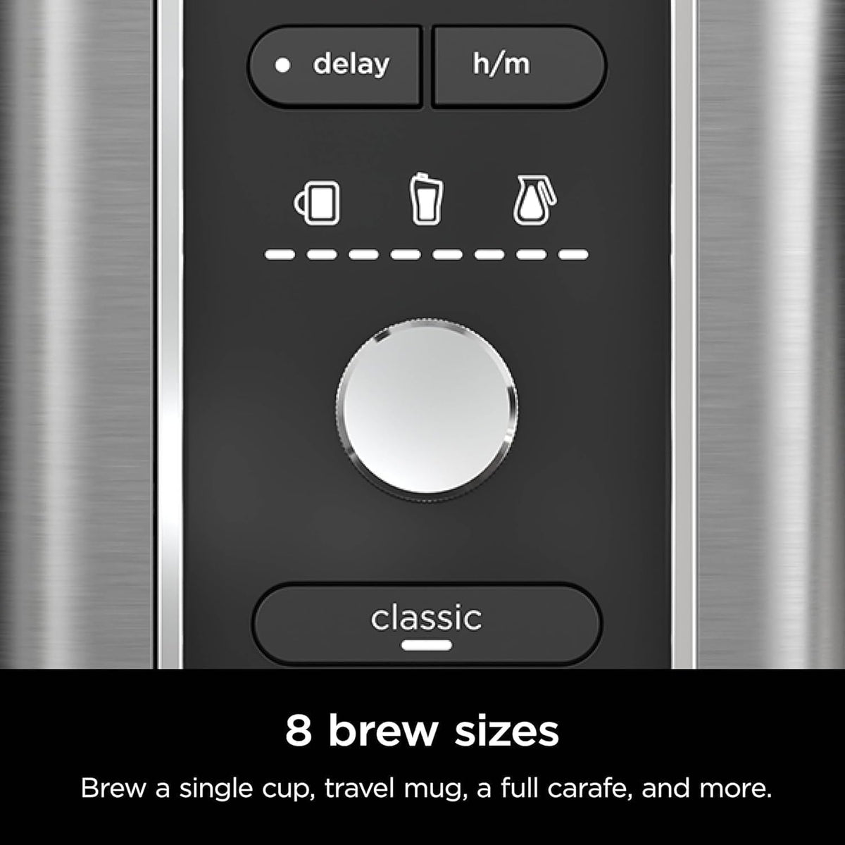 Hot & Iced XL Coffee Maker with Rapid Cold Brew, 8 Sizes, Black L88306
