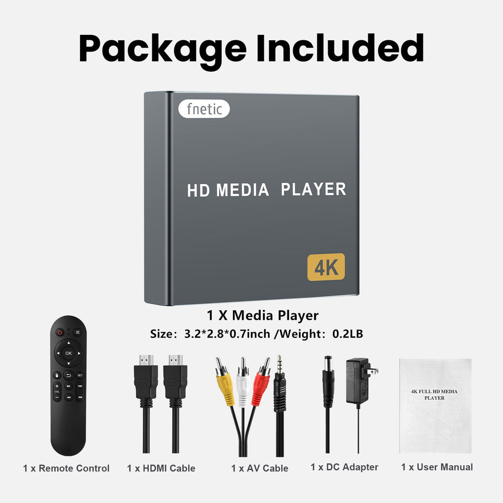 4K Full-HD Media Player with USB/SD Card Slot I905