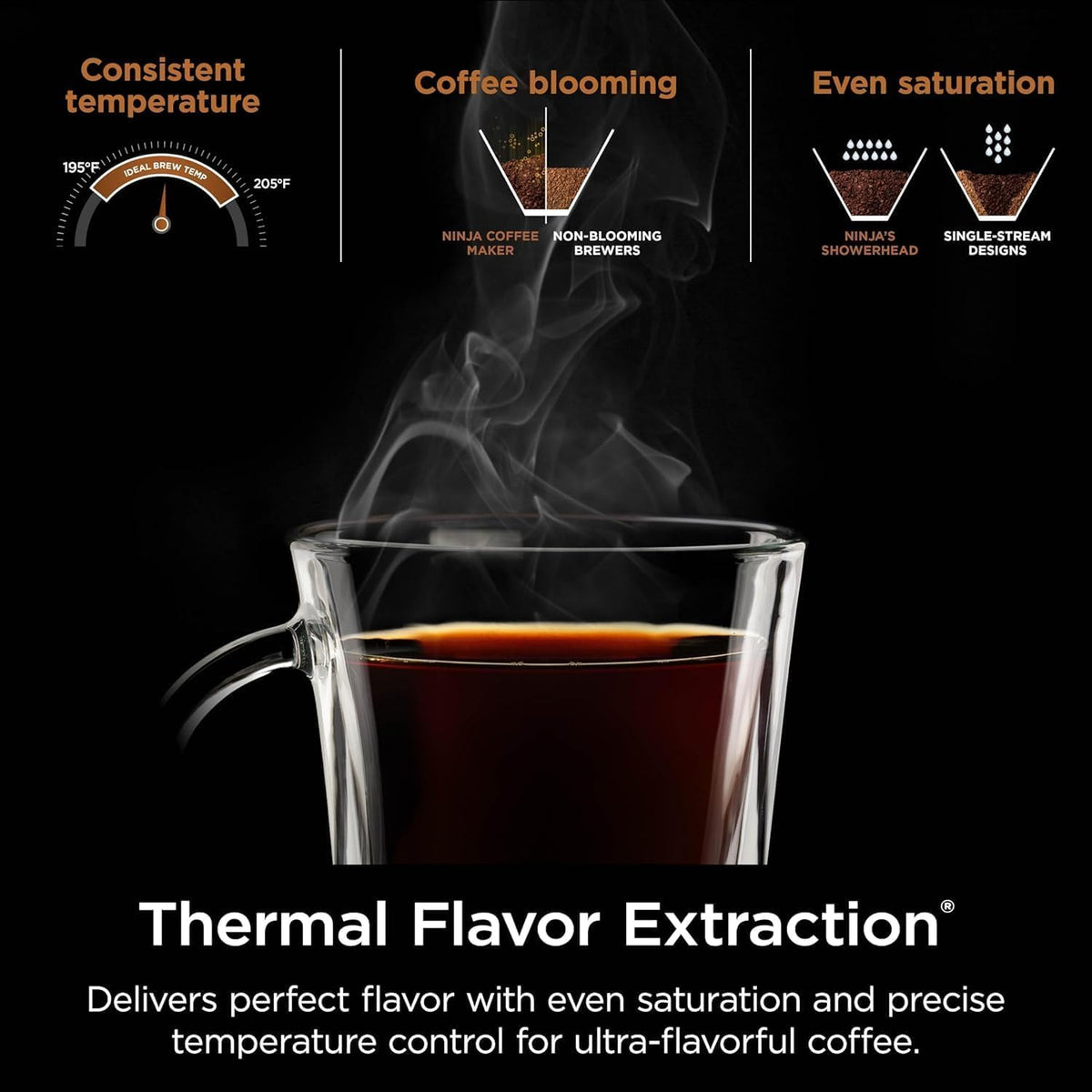 Hot & Iced XL Coffee Maker with Rapid Cold Brew, 8 Sizes, Black L88306