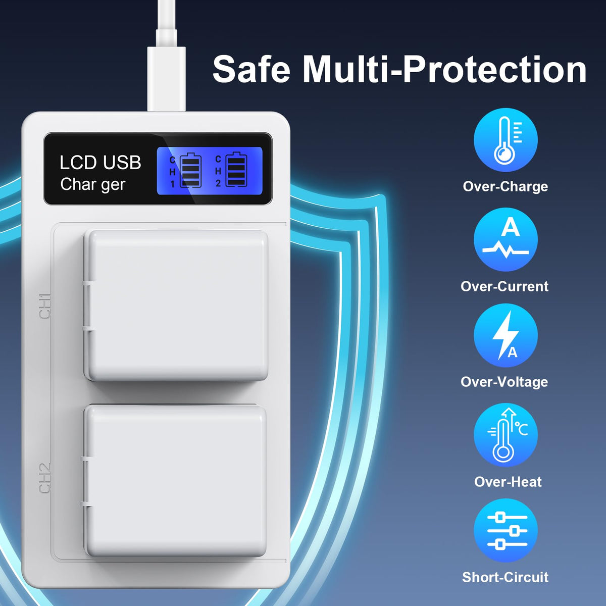 Charger Station for Arlo Pro 5S/4/3/Arlo Ultra/Ultra2 Battery H121