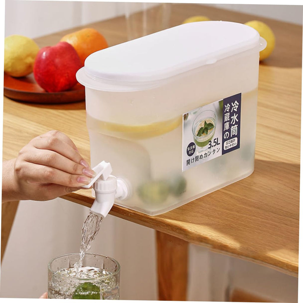 Fridge Water Jug 3.5l PP Drink Dispenser with Faucet W562719