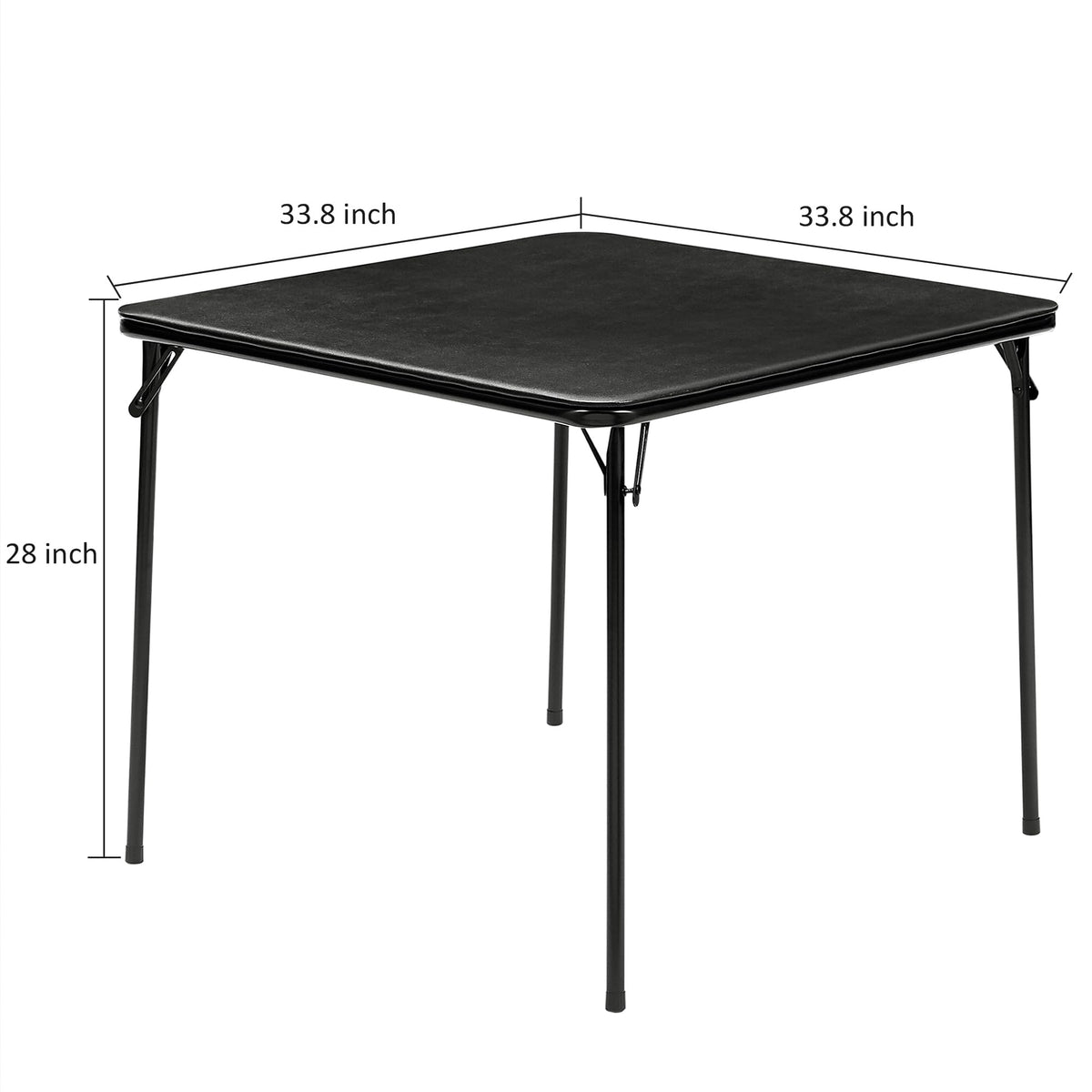 34'' Black Folding Card Table O344