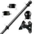 Tangle Free Stainless Steel Flag Pole Kit with Bracket W391647