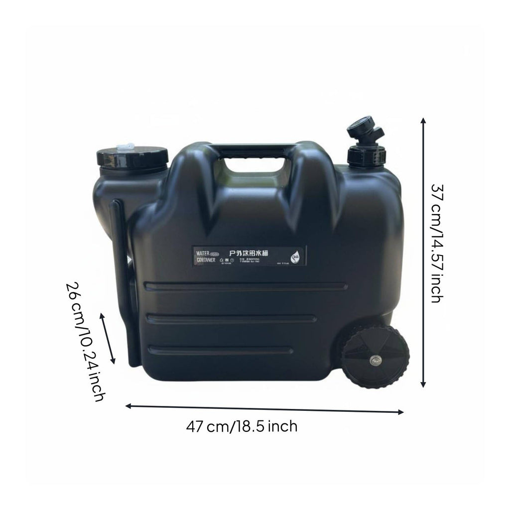 Portable Water Jug with Wheels and Built-In Tap E327279