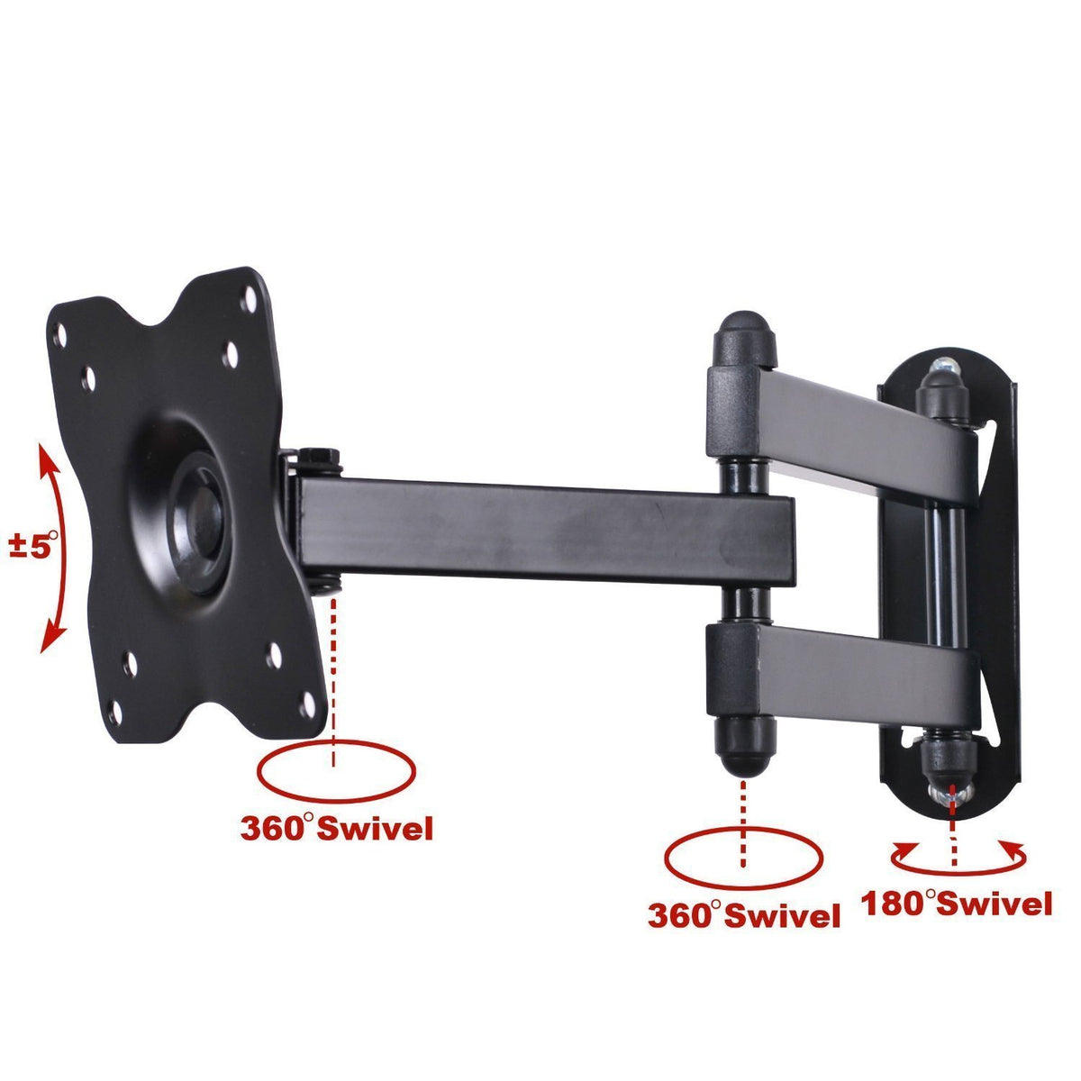 Full Motion Swivel Tilt TV Wall Mount Bracket V428839