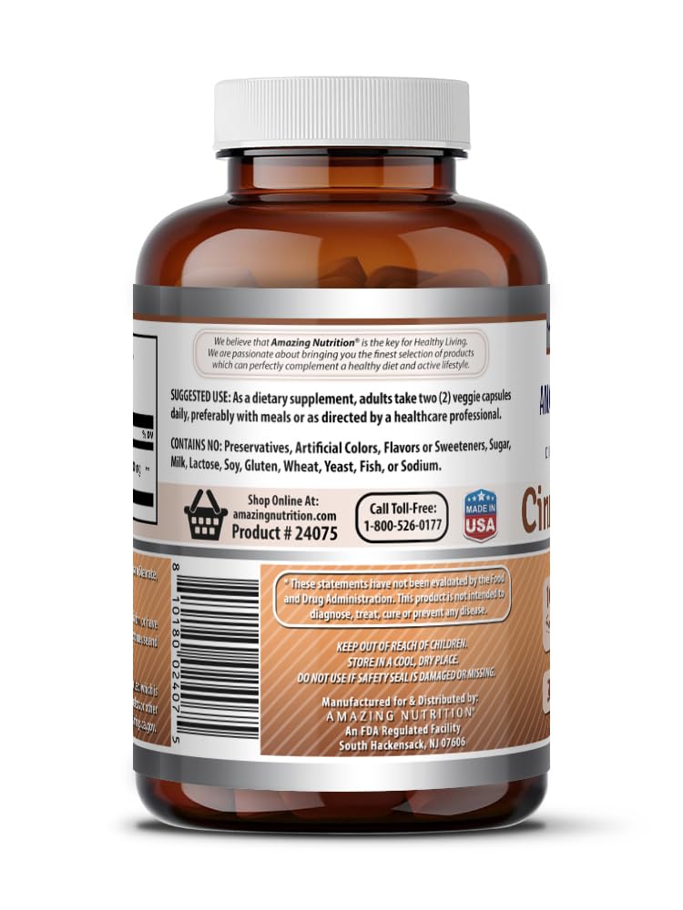 Cinnamon Bark Supplement 1000 Mg 200 Veggie Capsules X795518