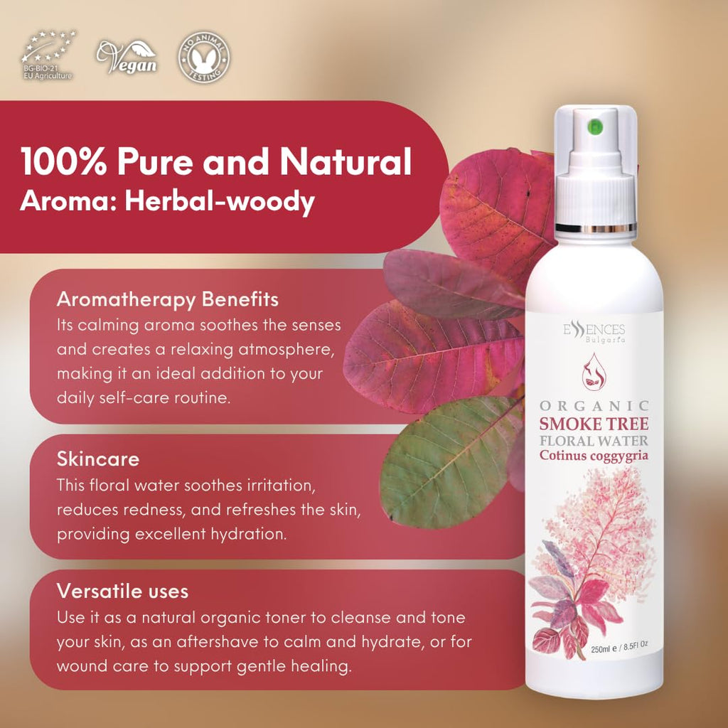 Organic Smoke Tree Floral Water 8.5 Fl Oz S149