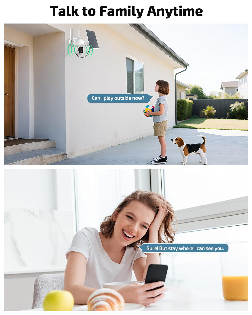 Solar Powered Wireless Security Camera System M4188