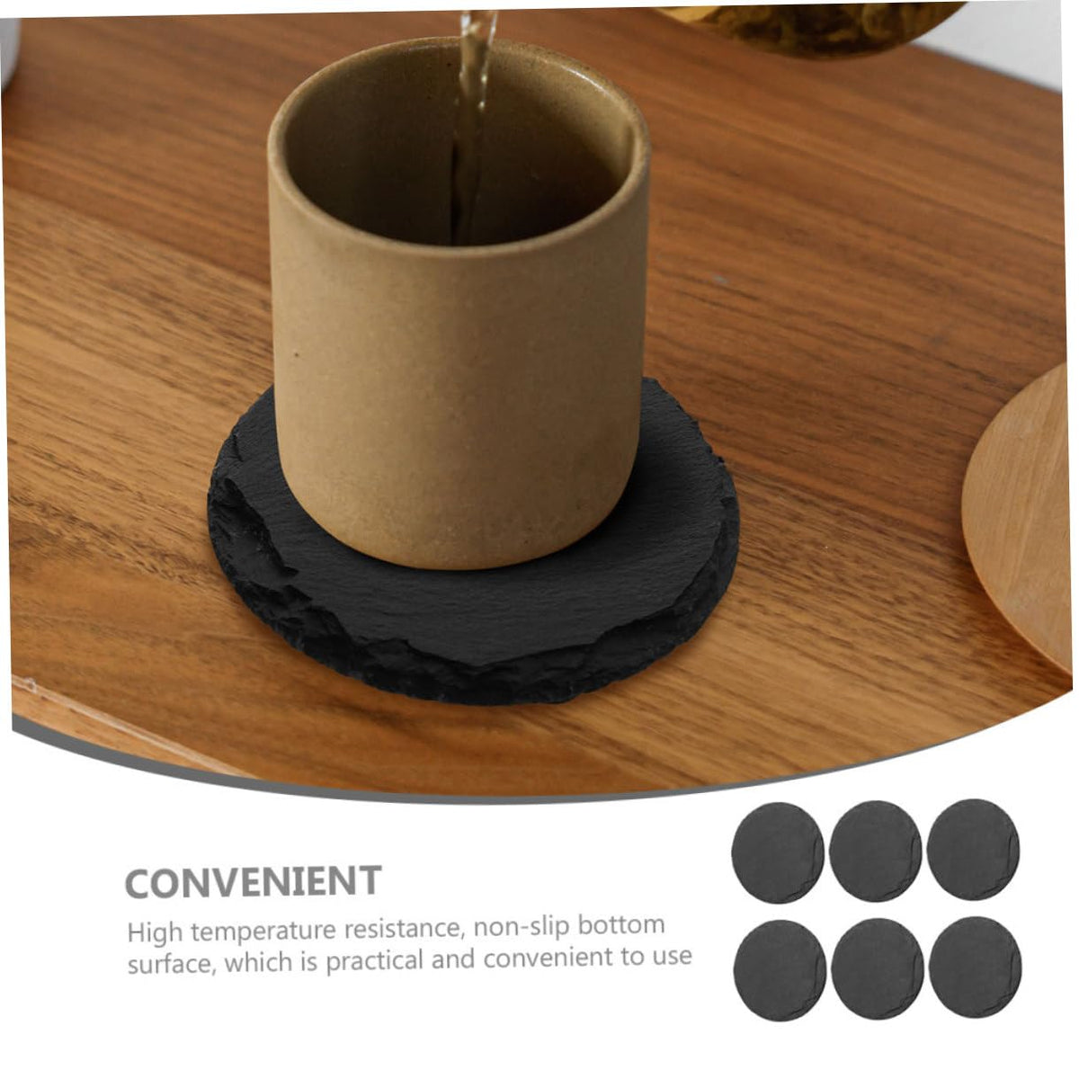 Stone Coasters Set of 6 V5429