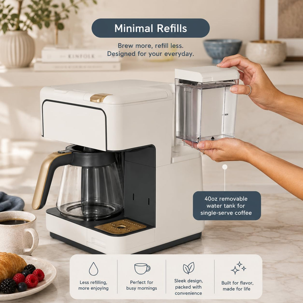 12-Cup Programmable Coffee Maker with Carafe L7293