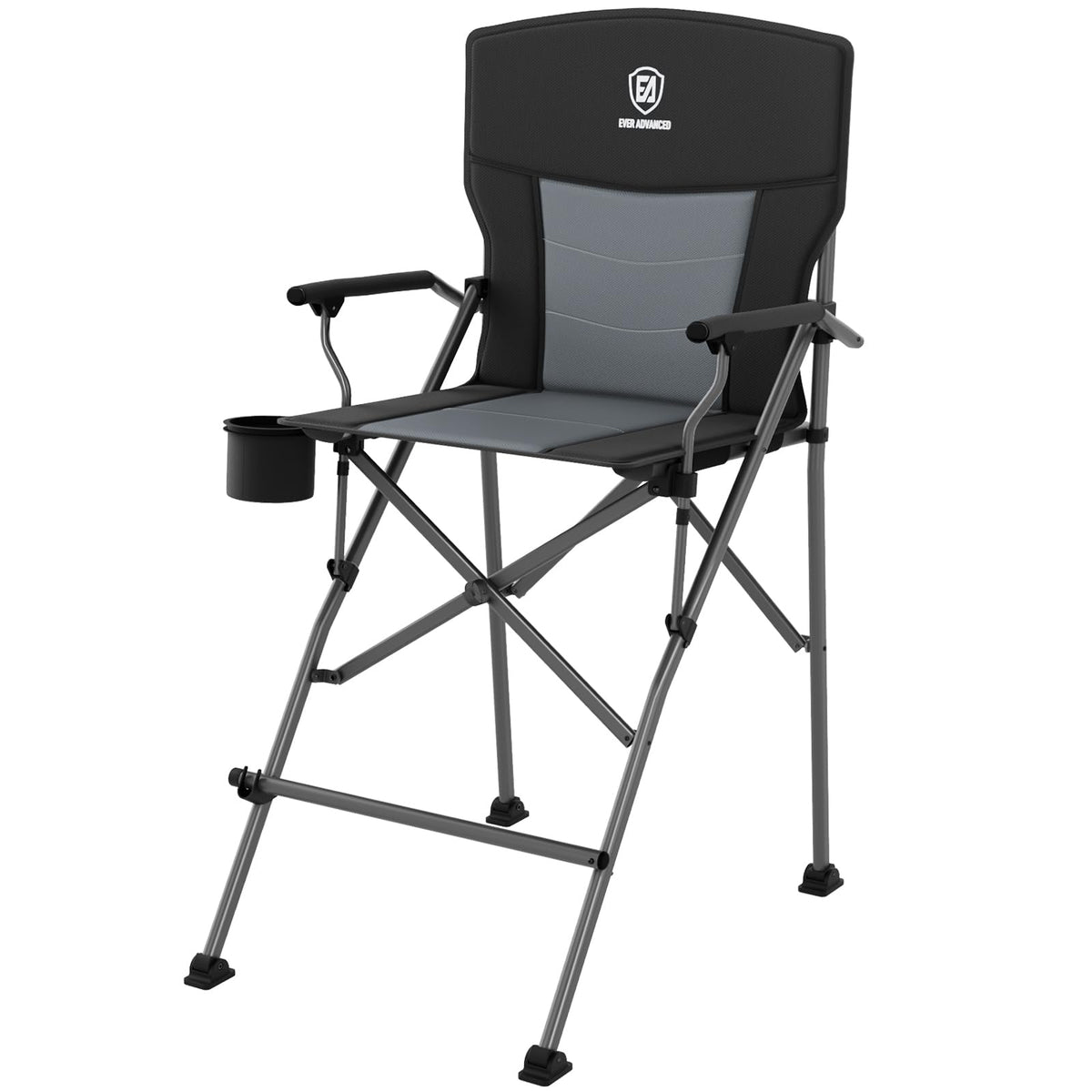 Foldable Camping Chair with Carry Bag Black E95974