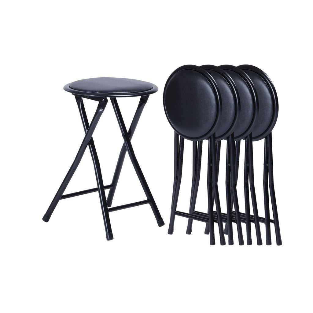 18-Inch Backless Folding Stools Set of 4 O118645