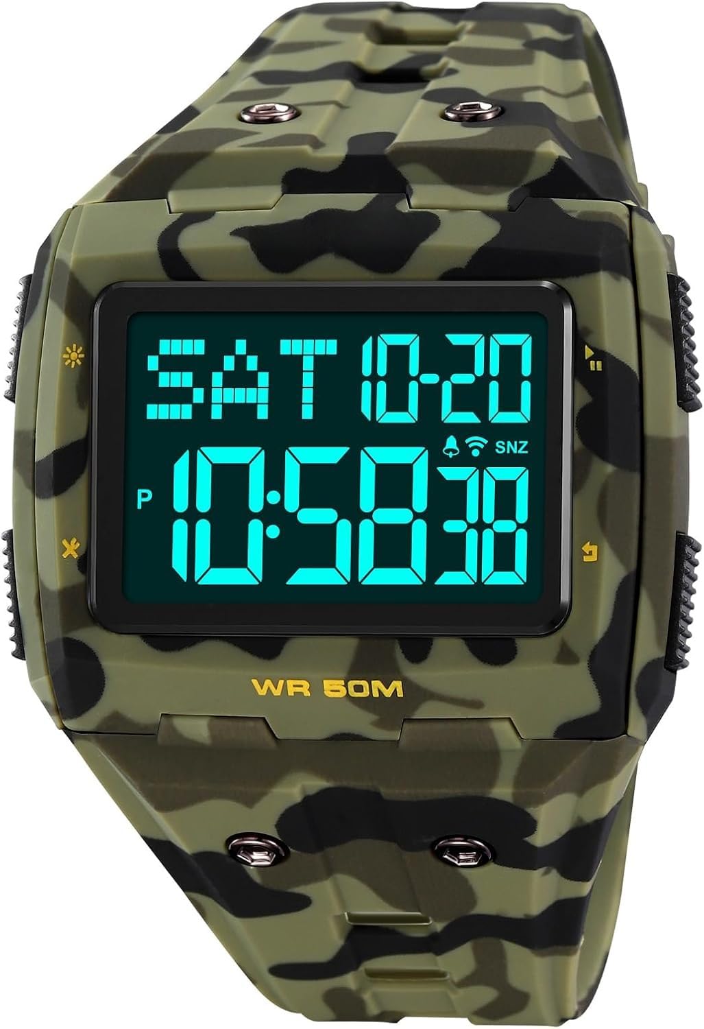 Large Face 5ATM Water Resistant Digital Mens Watch K80569