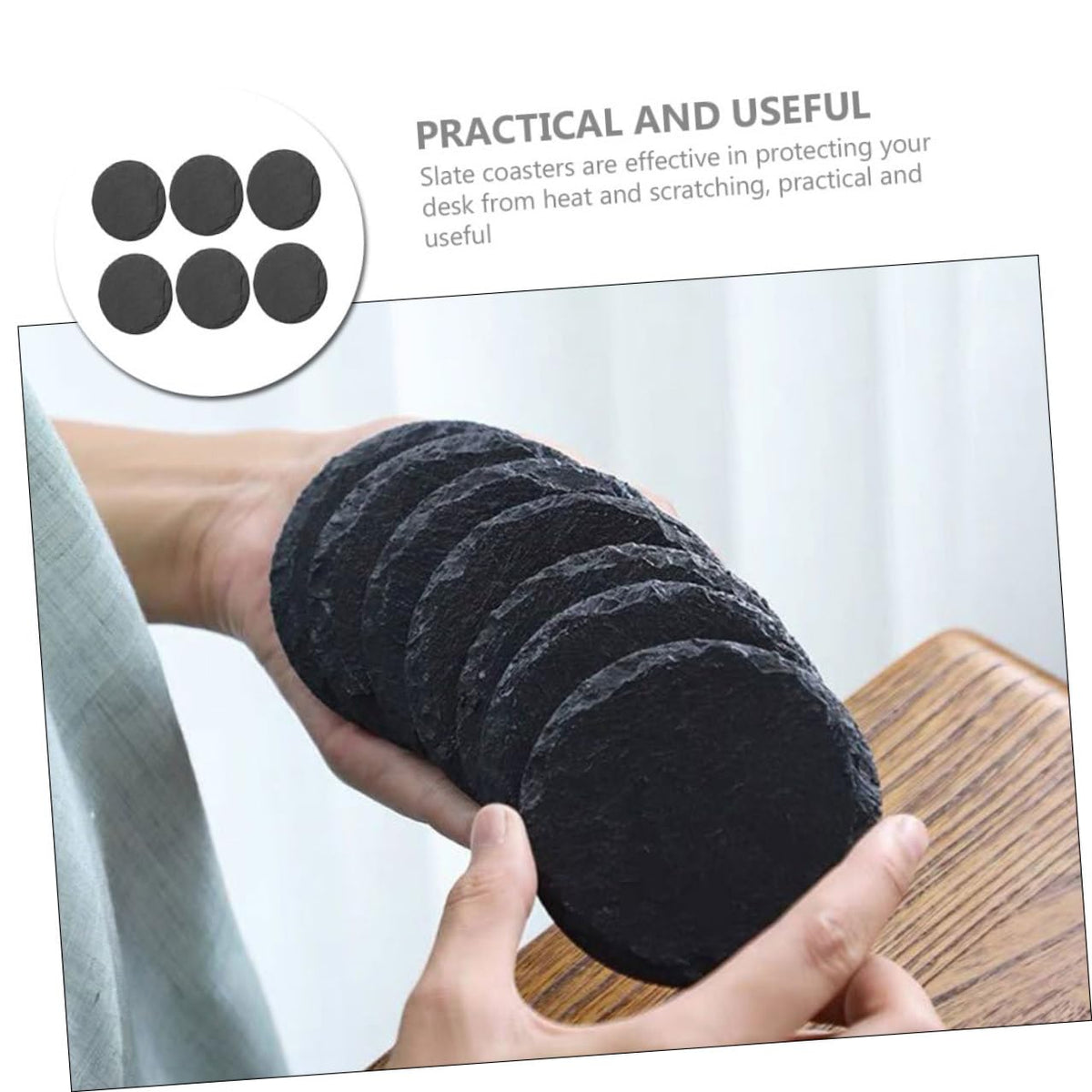 Stone Coasters Set of 6 V5429