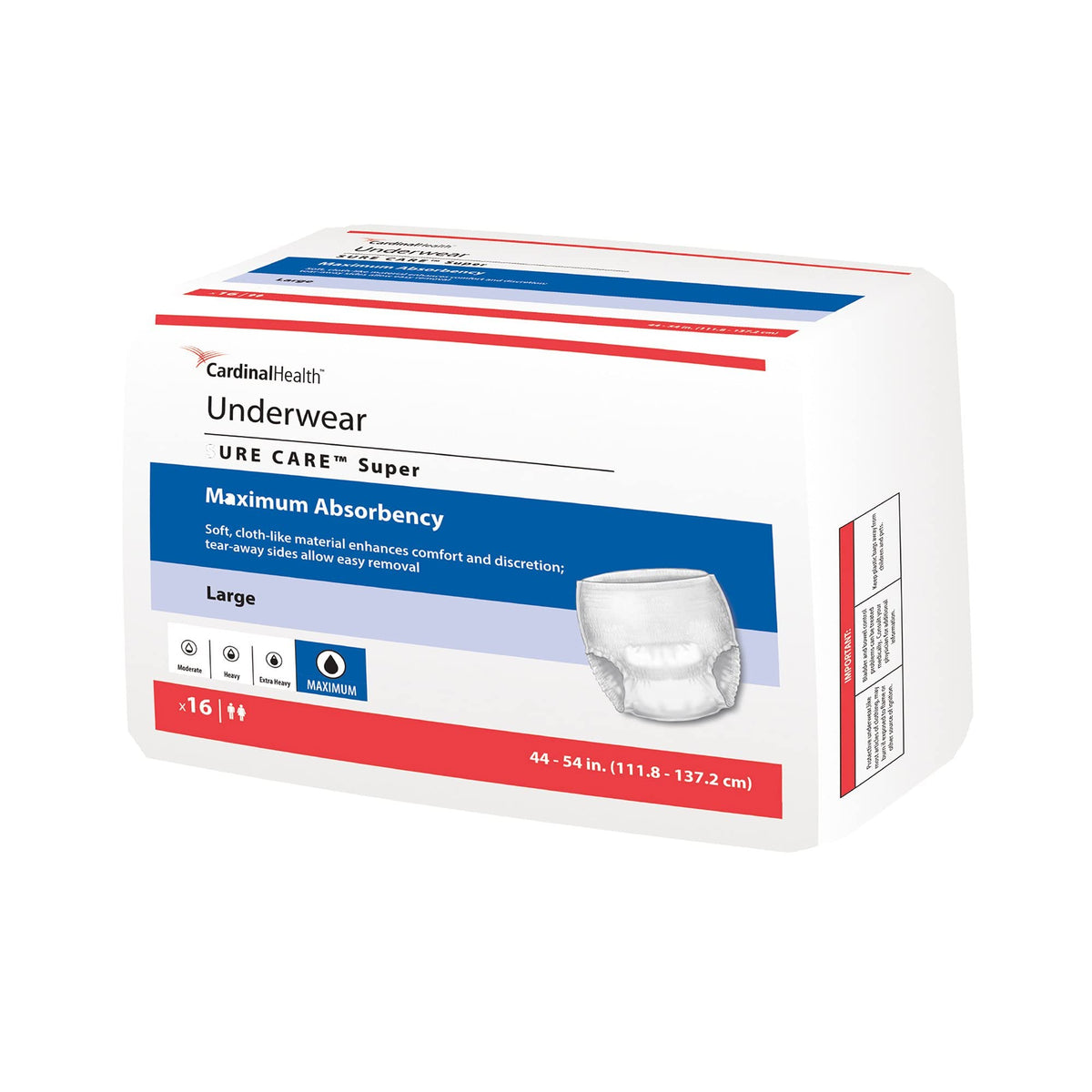 X-Large Disposable Absorbent Underwear Bag of 12 B694