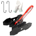 Brake Caliper Press Tool with 2 Caliper Hooks 2 Steel Plates and Gloves A9305