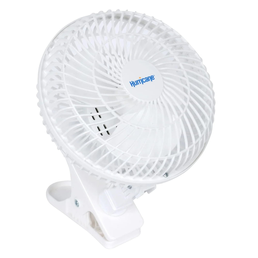 White 2-Pack 6" Clip-On Table Fan with 2 Quiet Speeds T893