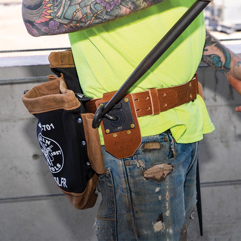 Leather Tool Belt with Quick-Release Buckle Q8827