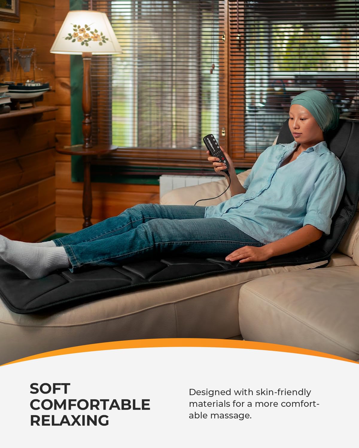 Heated Full Body Massage Pad with Vibration T27376