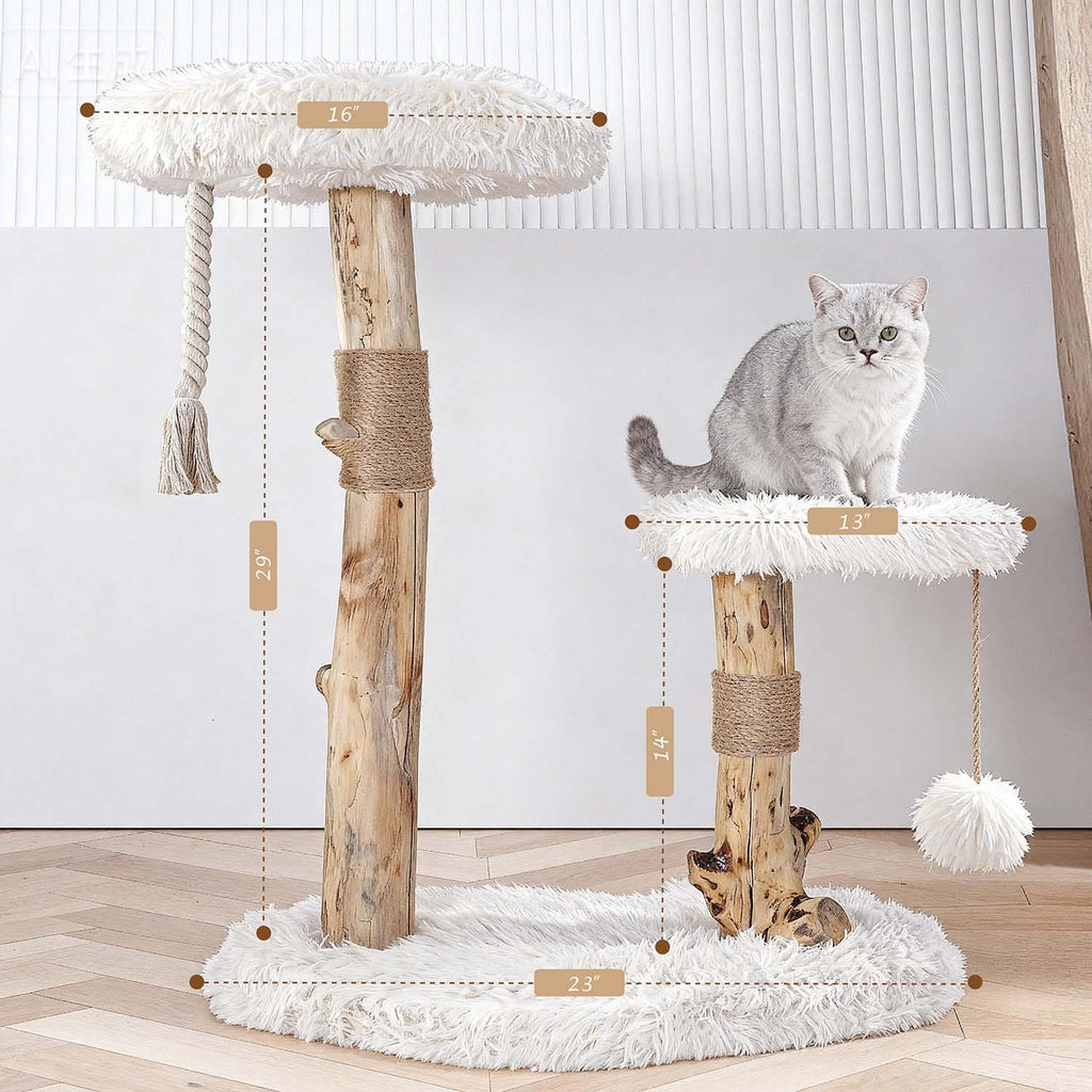 Modern Cat Tree Tower with Sisal Scratching Post W214