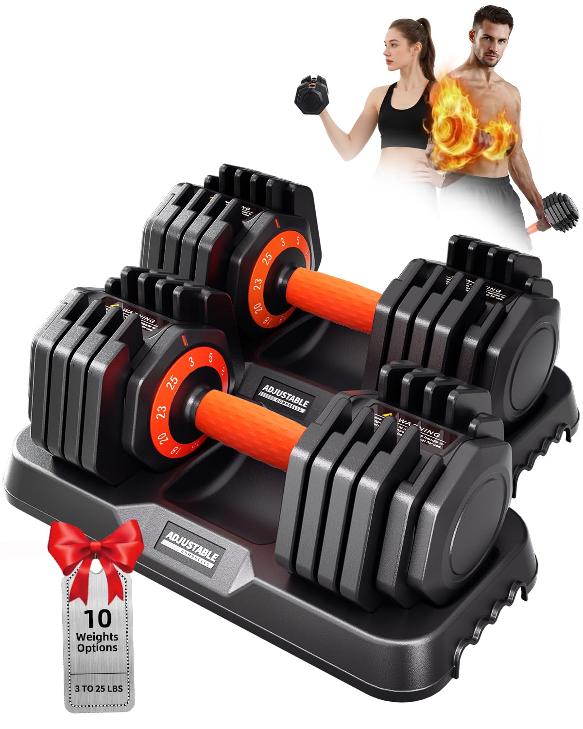 Adjustable Dumbbell Set 25lb/50lb E689