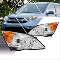 Projector Headlights Assembly with Chrome Housing Amber Corner R164
