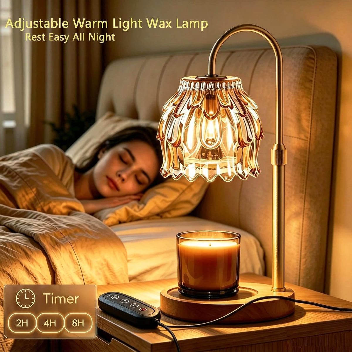 Dimmable Candle Warmer Lamp with Timer P7209