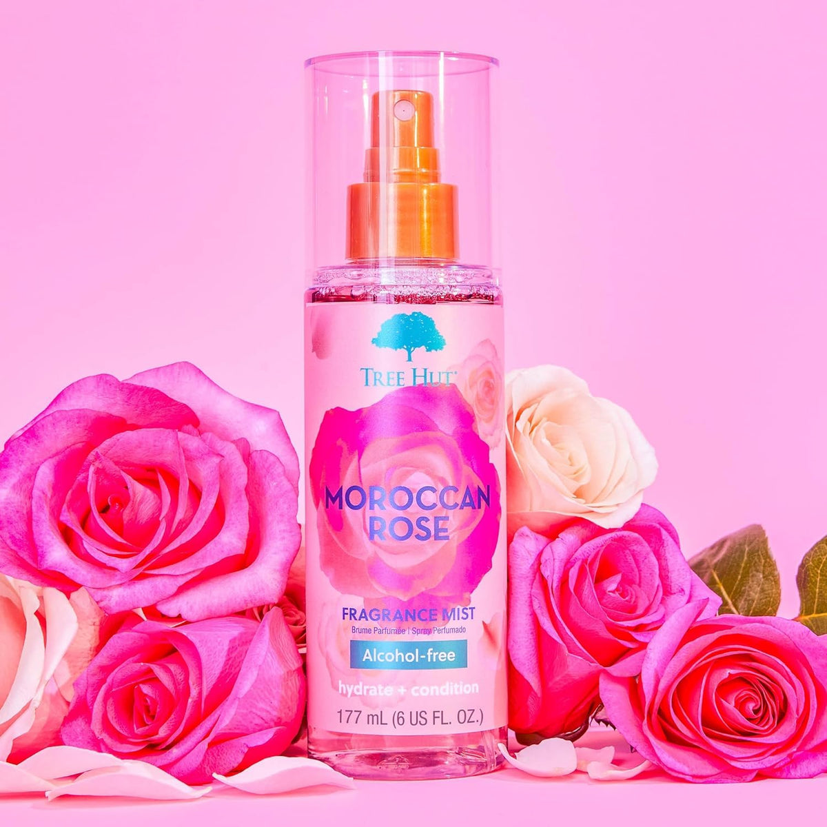 Hair and Body Mist, Moroccan Rose, 6 Fl Oz R956