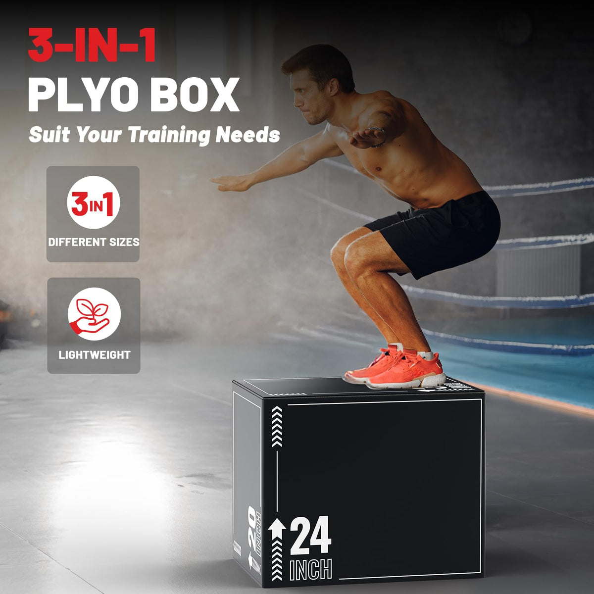 3-in-1 Plyometric Jump Box D677694