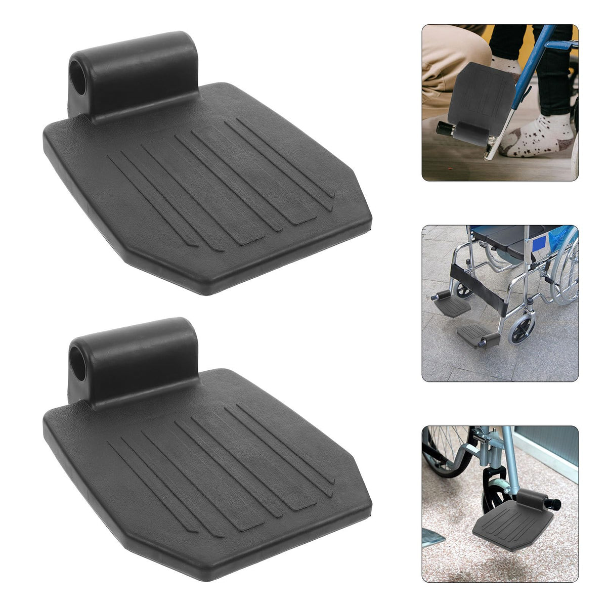 Replacement Wheelchair Footrest 2pcs Heavy Duty Z276