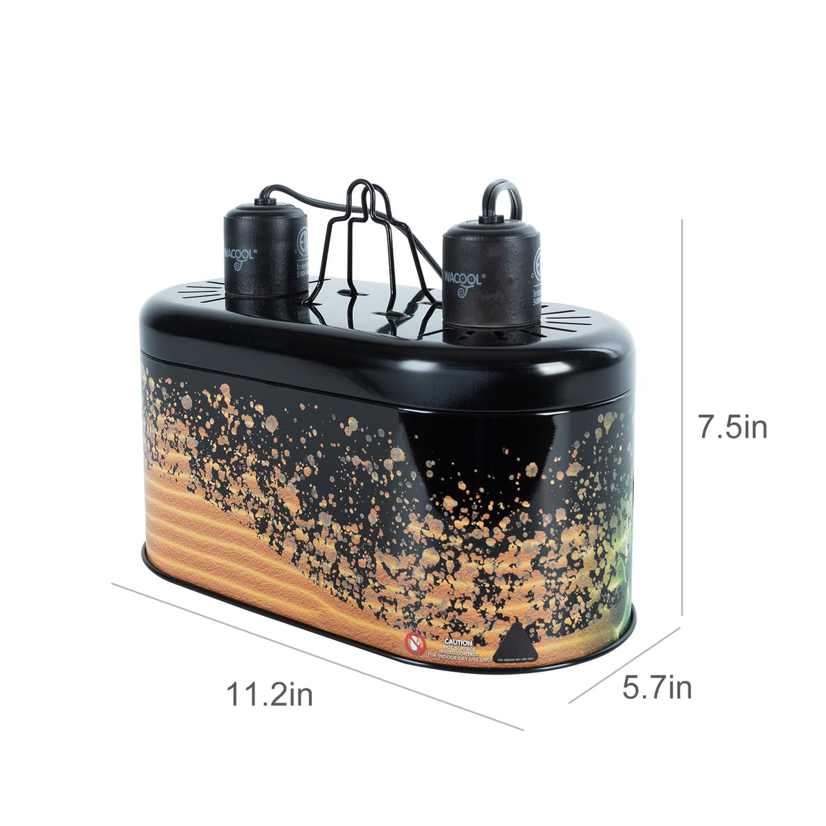 Reptile Dome Light Dual Fixture for 2 Light Bulbs Z32512