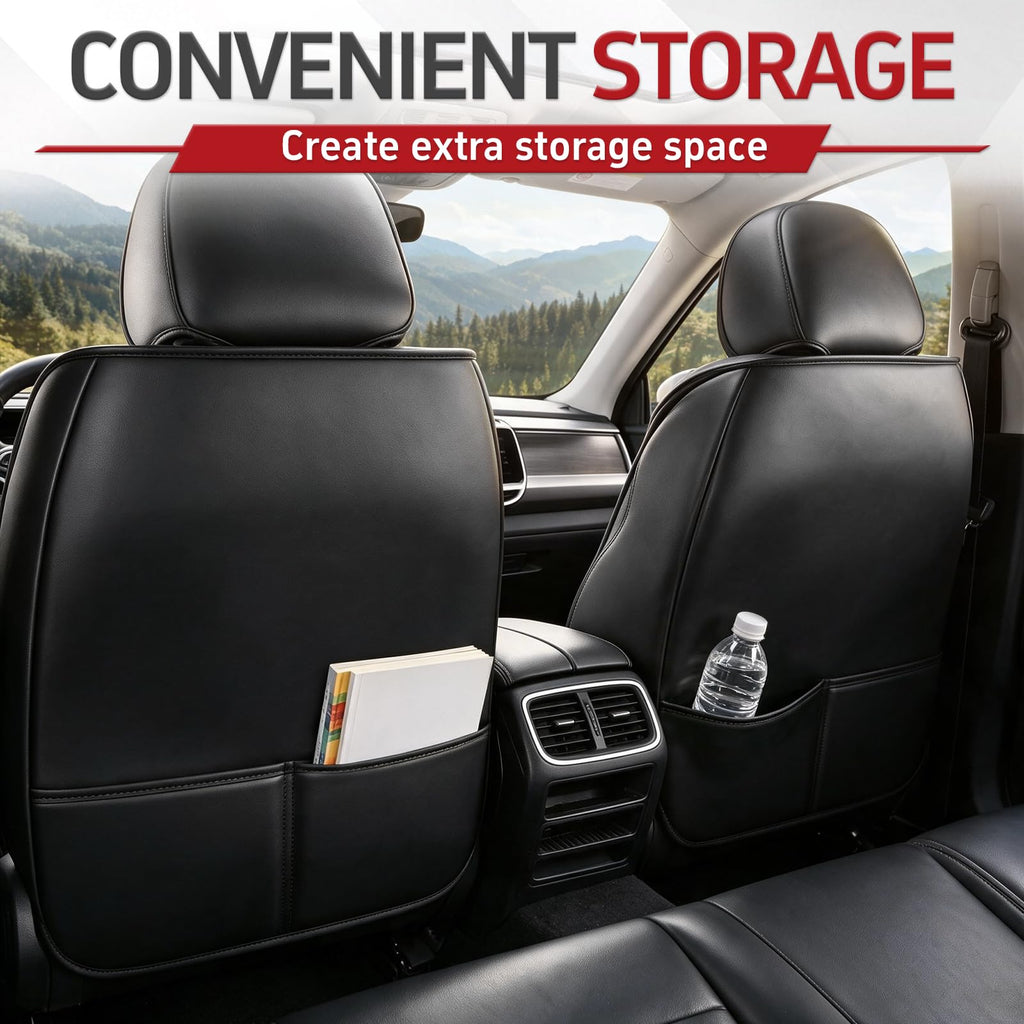 Black Red Seat Covers Full Set C226