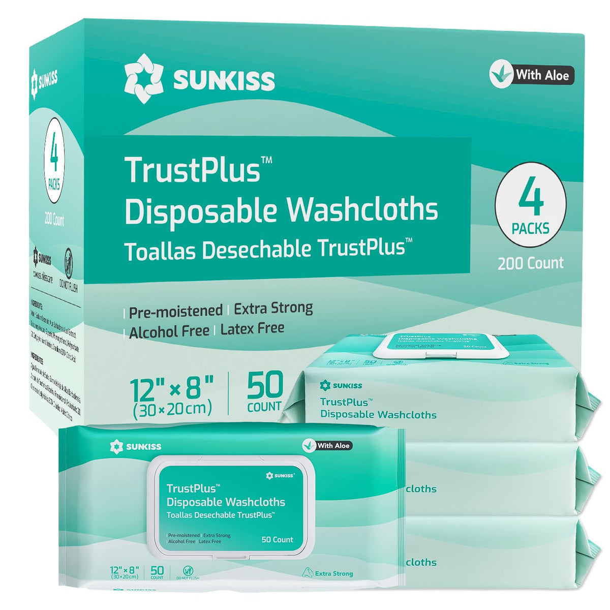 Adult Diapers Large 60 Count & Wet Wipes 200 Count Bundle M361379