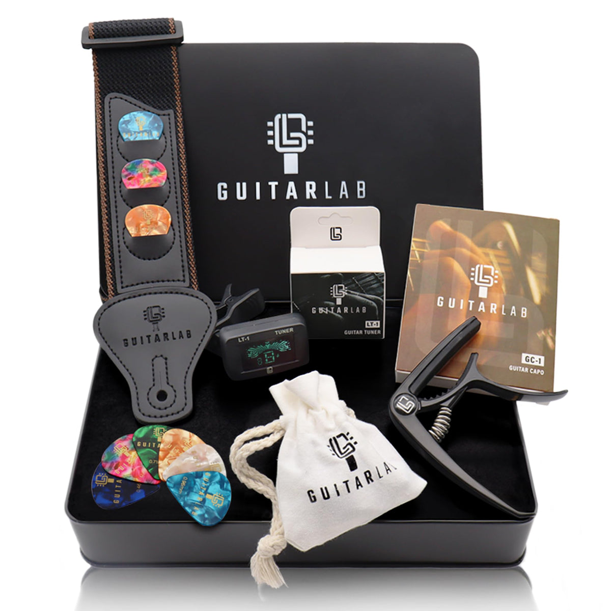 Guitar Accessories Kit - Strap, Capo, Tuner & Picks K628