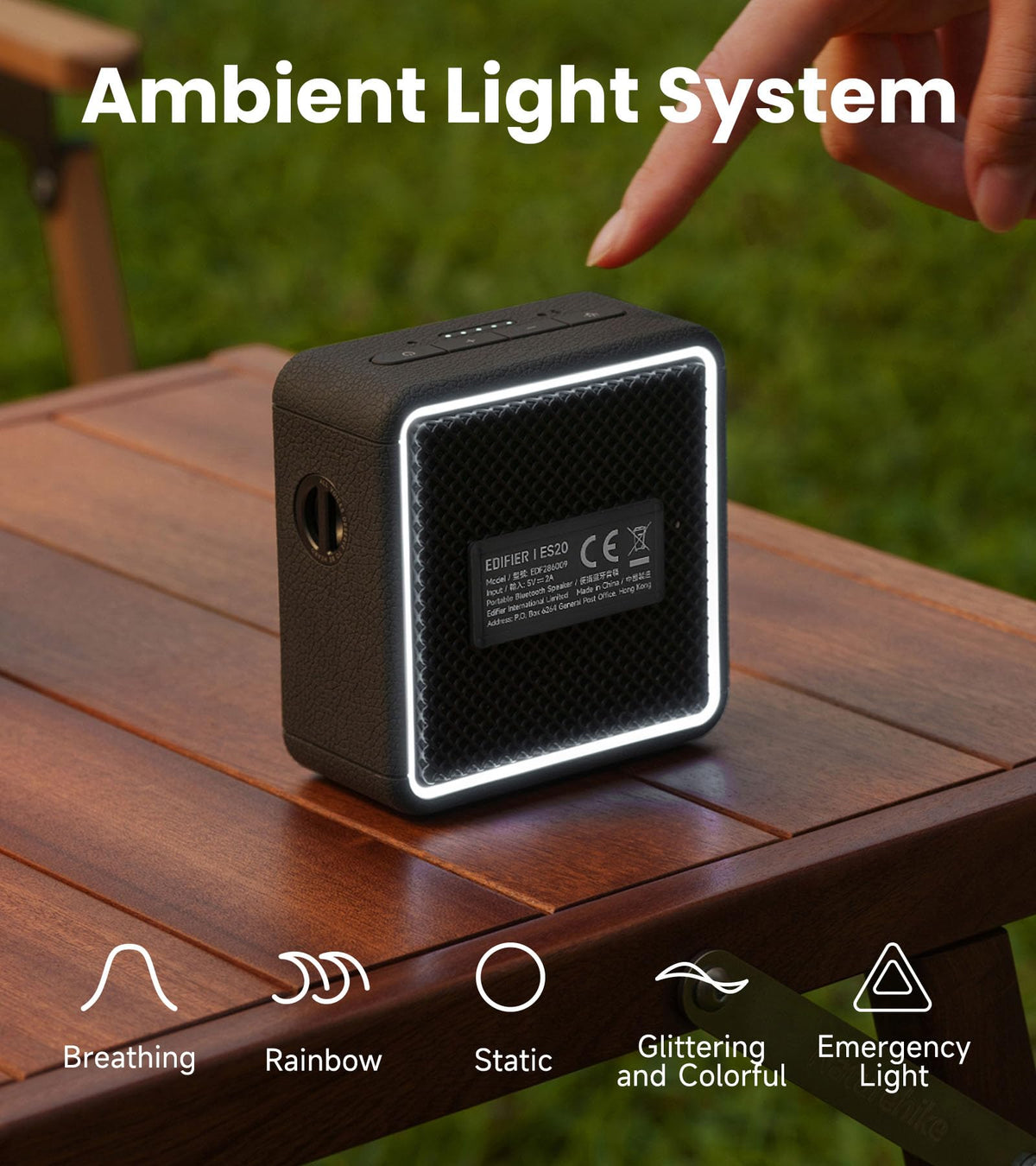 Portable Bluetooth Speaker IP67 Black S1977