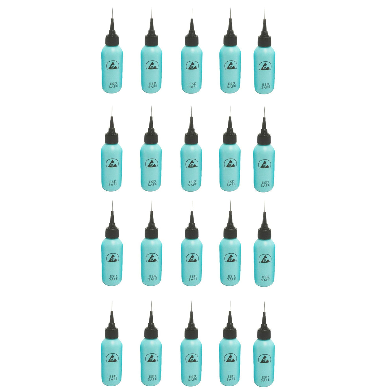 60ml ESD Safe Needle Tip Bottle 2 fl. oz LDPE Blue W728