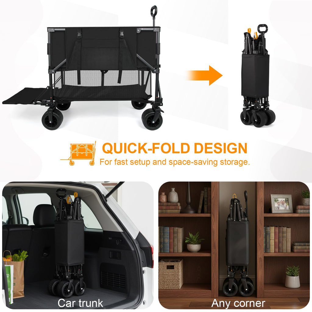 Heavy Duty Collapsible Double Decker Wagon Z16762